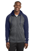 Sport-Tek Men's   Sport-Wick   Varsity Fleece Full-Zip Hooded Jacket
