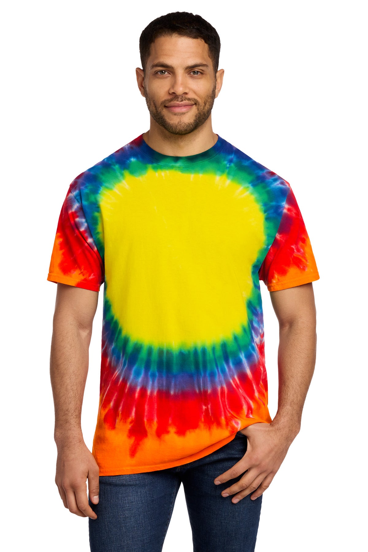 Port & Co Men's   Window Tie-Dye Tee
