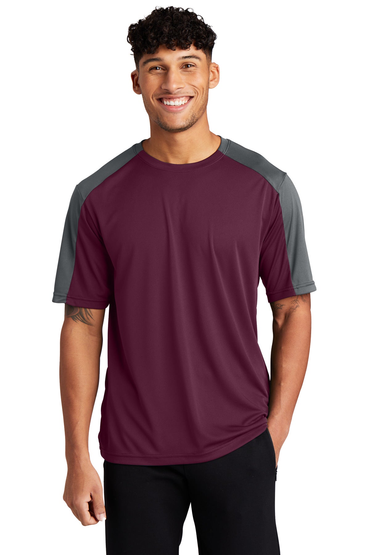 Sport-Tek Men's   PosiCharge   Competitor   Sleeve-Blocked Tee