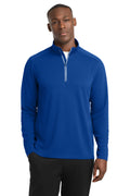 Sport-Tek Men's   Sport-Wick   Textured 1/4-Zip Pullover
