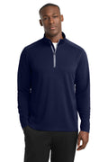 Sport-Tek Men's   Sport-Wick   Textured 1/4-Zip Pullover