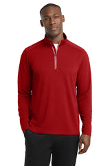 Sport-Tek Men's   Sport-Wick   Textured 1/4-Zip Pullover