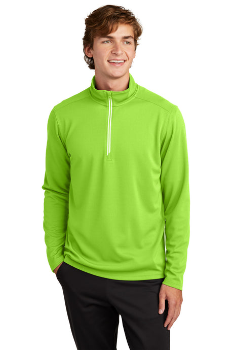 Sport-Tek Men's   Sport-Wick   Textured 1/4-Zip Pullover