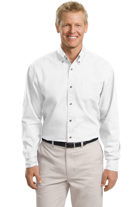Port Authority Men's   Tall Long Sleeve Twill Shirt-1