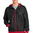 Sport-Tek Men's   Embossed Hooded Wind Jacket