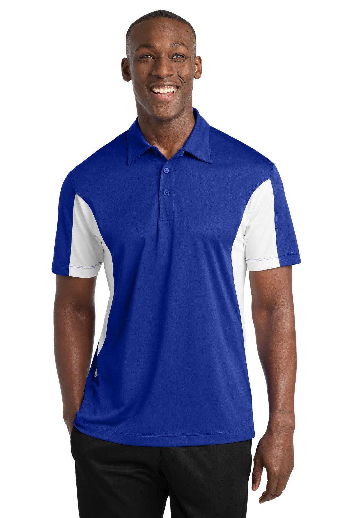 Sport-Tek Men's   Tall Side Blocked Micropique Sport-Wick   Polo