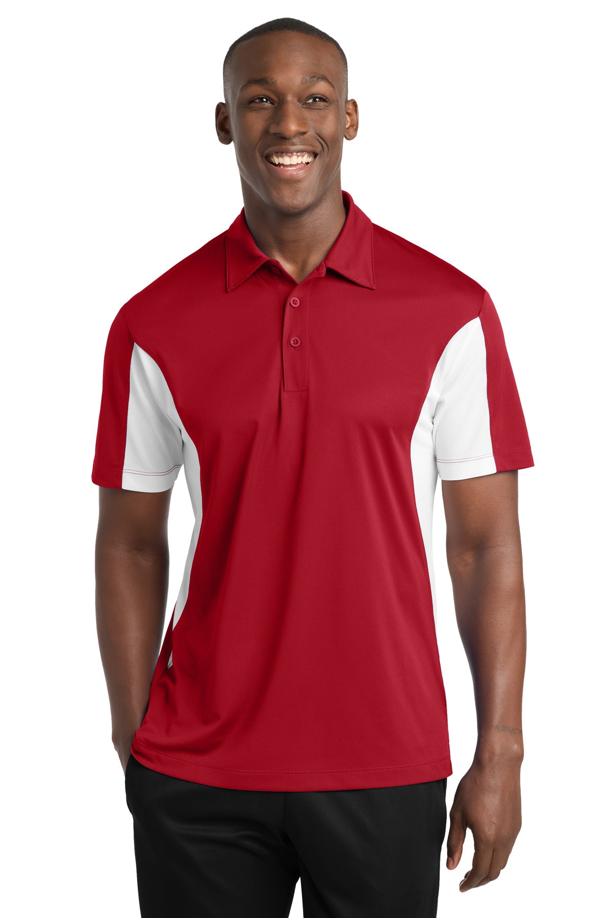 Sport-Tek Men's   Tall Side Blocked Micropique Sport-Wick   Polo