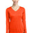 Sport-Tek Women's   Long Sleeve PosiCharge   Competitor V-Neck Tee-1