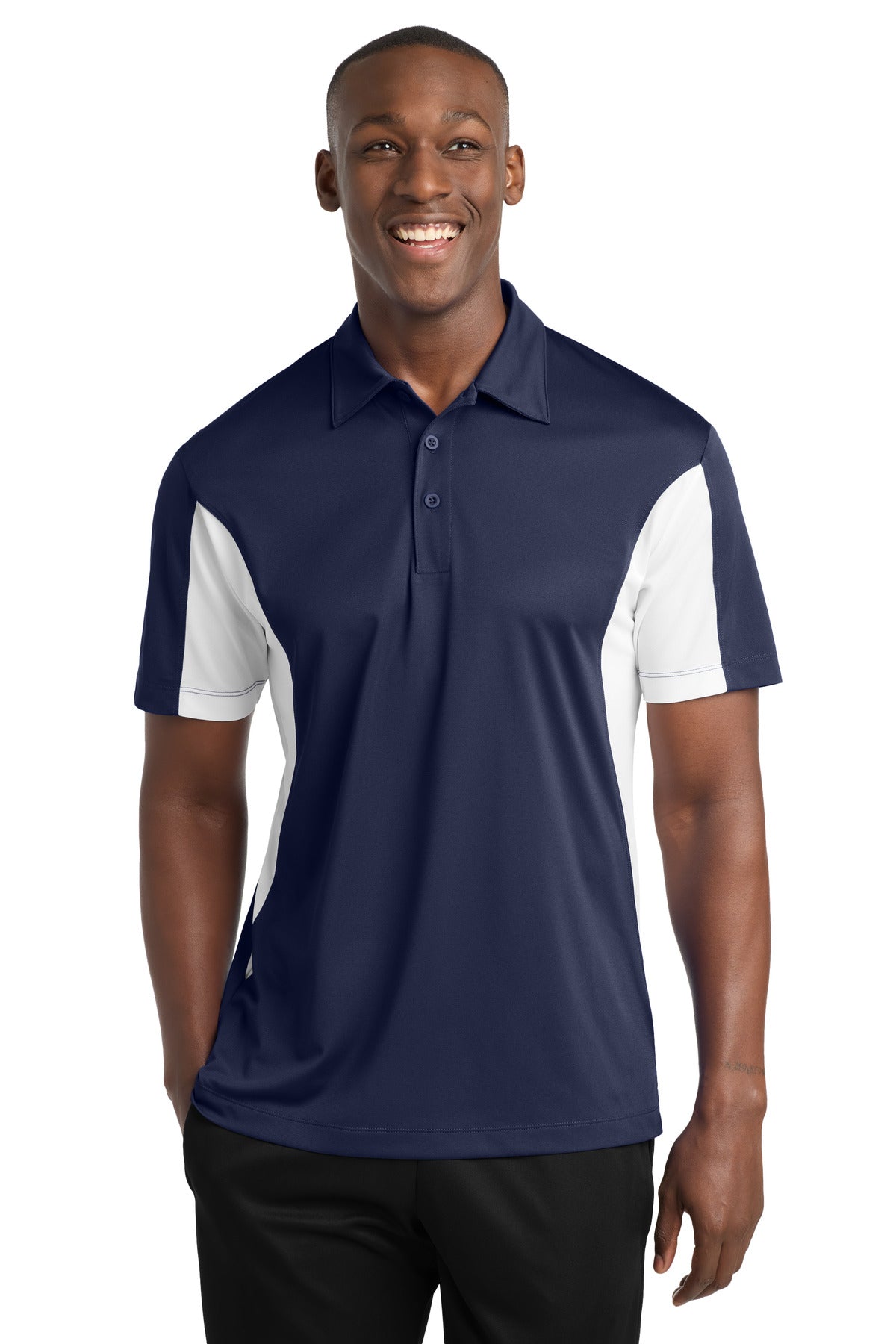 Sport-Tek Men's   Tall Side Blocked Micropique Sport-Wick   Polo