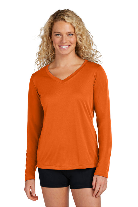 Sport-Tek Women's   Long Sleeve PosiCharge   Competitor V-Neck Tee
