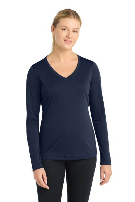 Sport-Tek Women's   Long Sleeve PosiCharge   Competitor V-Neck Tee