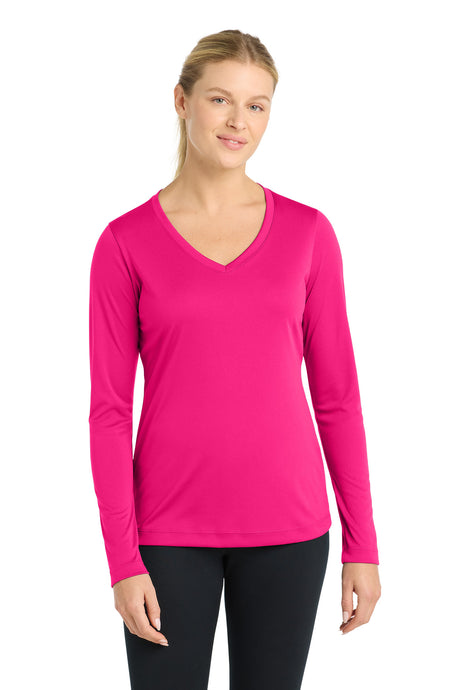 Sport-Tek Women's   Long Sleeve PosiCharge   Competitor V-Neck Tee