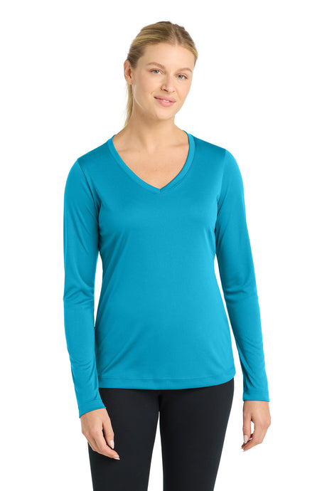 Sport-Tek Women's   Long Sleeve PosiCharge   Competitor V-Neck Tee