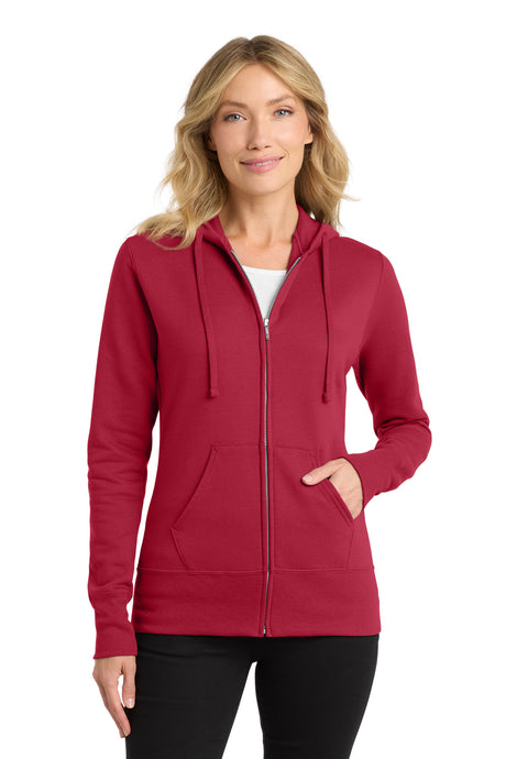 Port & Co Women's   Core Fleece Full-Zip Hooded Sweatshirt