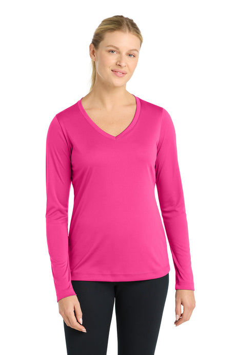 Sport-Tek Women's   Long Sleeve PosiCharge   Competitor V-Neck Tee