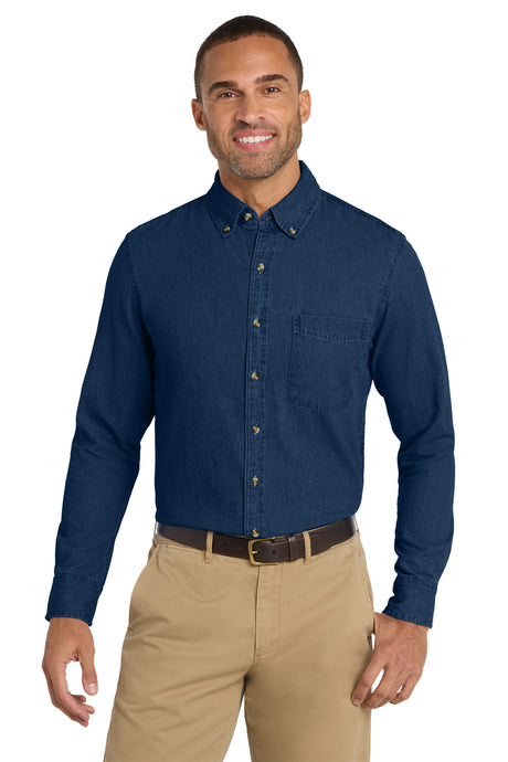 Port & Company ®  - Long Sleeve Value Denim Shirt