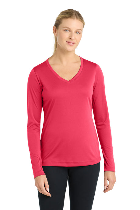 Sport-Tek Women's   Long Sleeve PosiCharge   Competitor V-Neck Tee
