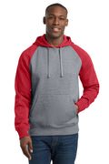 Sport-Tek Men's   Raglan Colorblock Pullover Hooded Sweatshirt