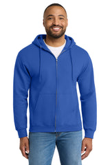 Port & Co Men's   Essential Fleece Full-Zip Hooded Sweatshirt