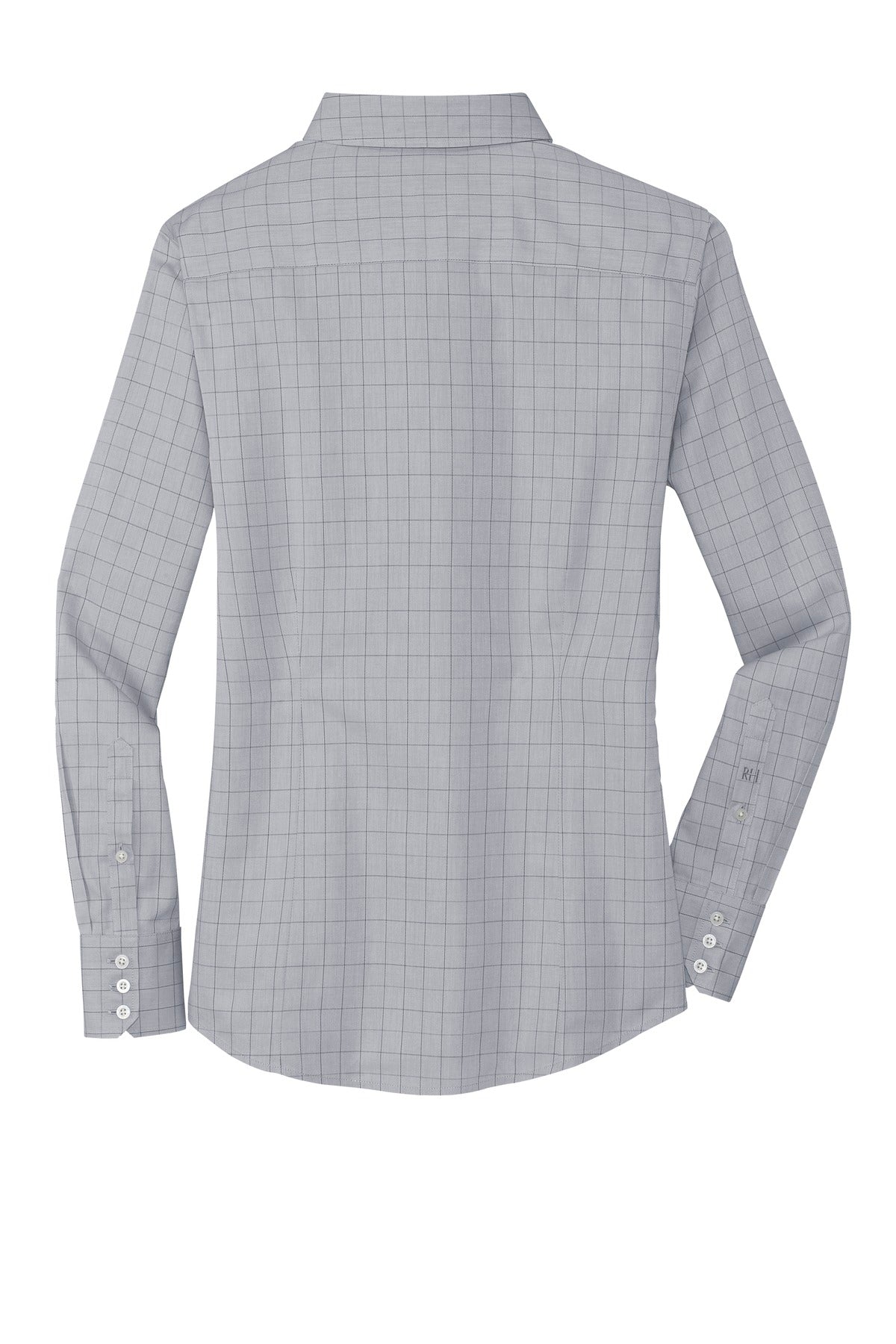 Red House Women's   Windowpane Plaid Non-Iron Shirt-4