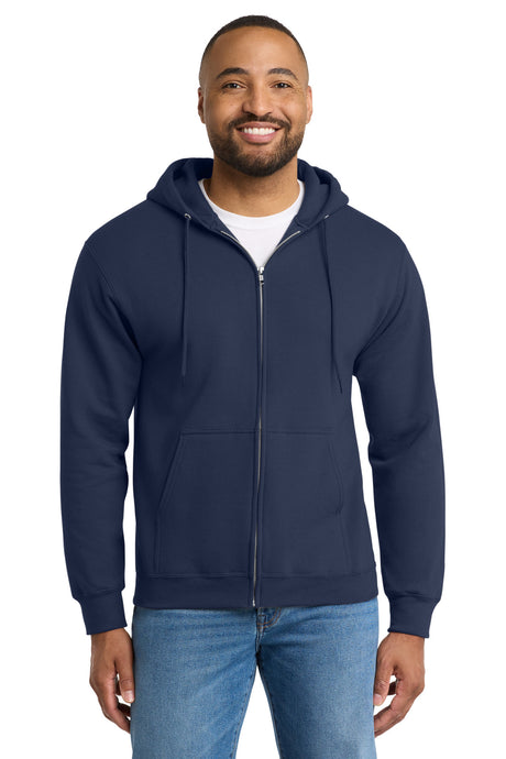 Port & Co Men's   Essential Fleece Full-Zip Hooded Sweatshirt