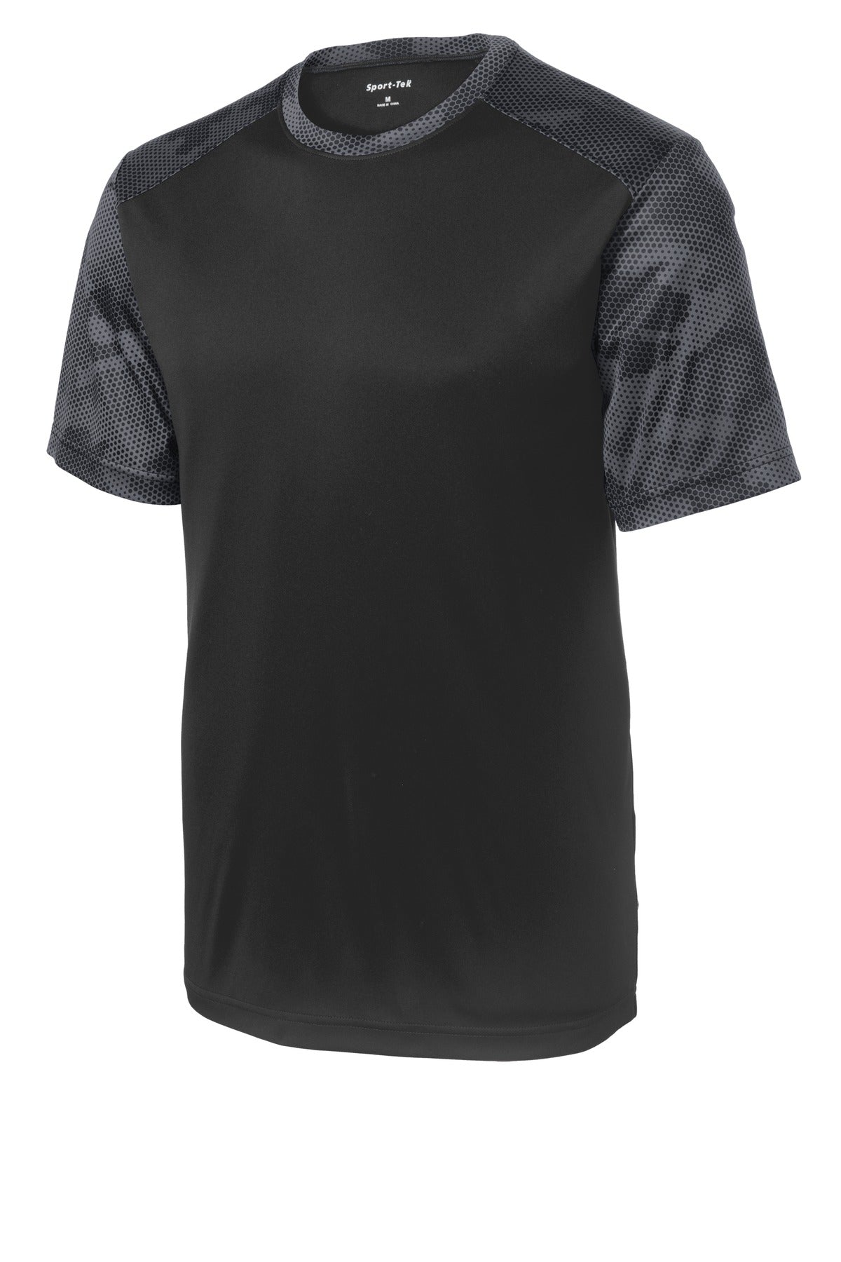 Sport-Tek Youth   CamoHex Colorblock Tee-3