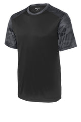 Sport-Tek Youth   CamoHex Colorblock Tee-3