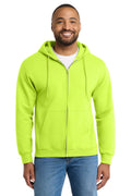 Port & Co Men's   Essential Fleece Full-Zip Hooded Sweatshirt