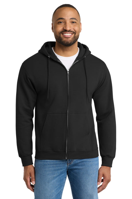Port & Co Men's   Essential Fleece Full-Zip Hooded Sweatshirt