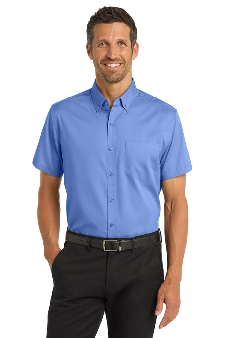 Port Authority Men's   Short Sleeve SuperPro   Twill Shirt
