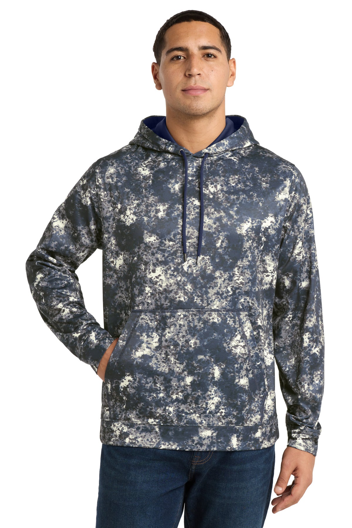 Sport-Tek Men's   Sport-Wick   Mineral Freeze Fleece Hooded Pullover