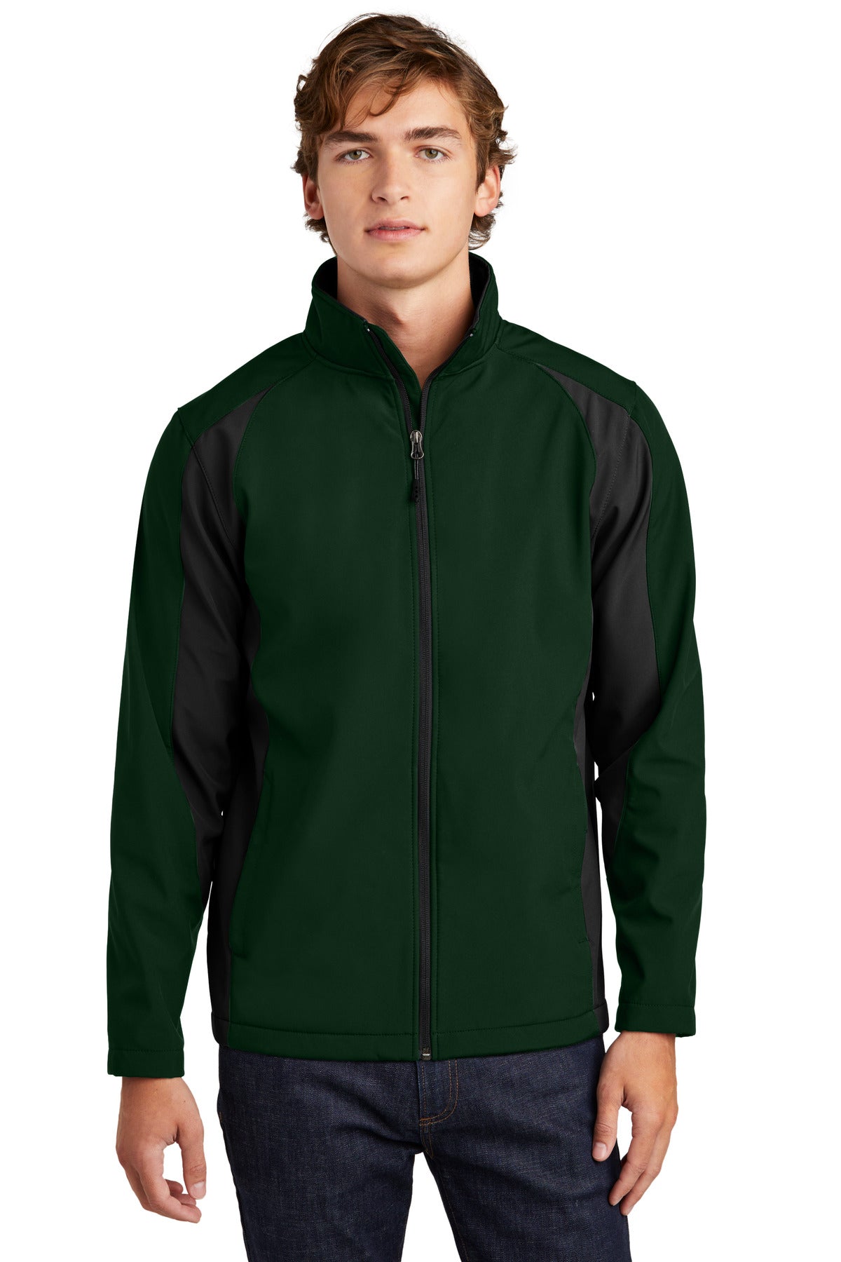 Sport-Tek Men's   Colorblock Soft Shell Jacket-1