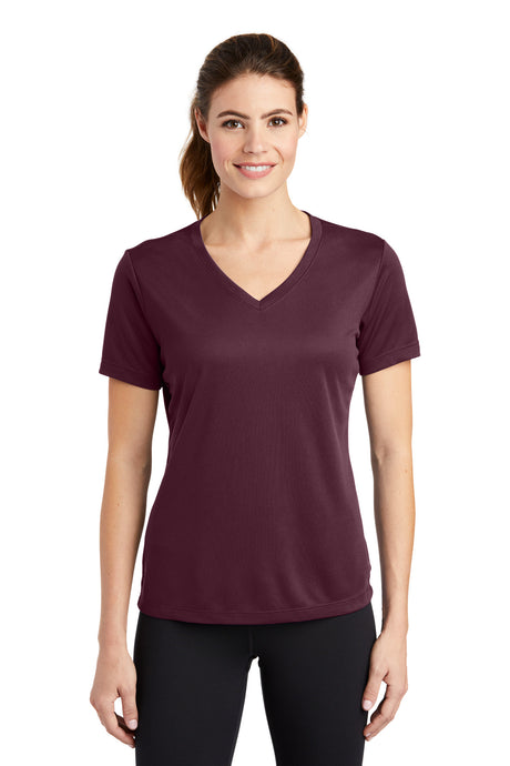 Sport-Tek Women's   PosiCharge   RacerMesh   V-Neck Tee