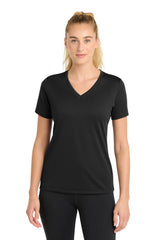 Sport-Tek Women's   PosiCharge   RacerMesh   V-Neck Tee