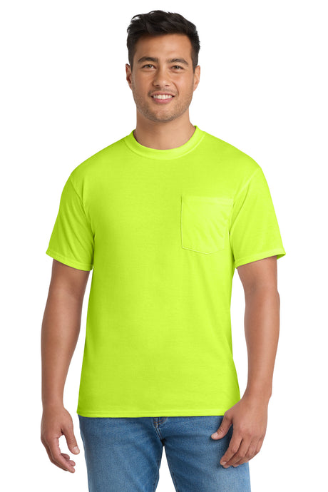 Port & Co Men's   Core Blend Pocket Tee