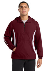 Sport-Tek Men's   Colorblock Raglan Anorak