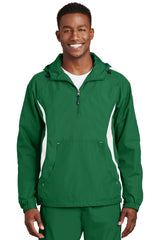 Sport-Tek Men's   Colorblock Raglan Anorak