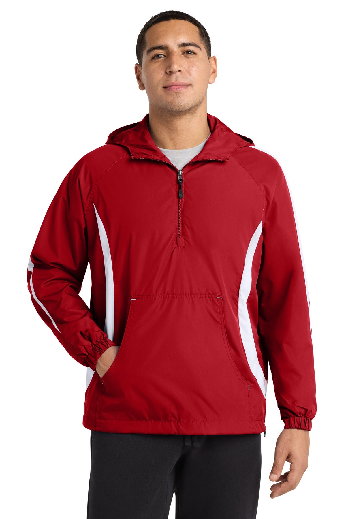 Sport-Tek Men's   Colorblock Raglan Anorak