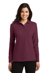 Port Authority Women's   Silk Touch Long Sleeve Polo