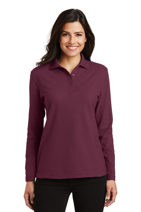 Port Authority Women's   Silk Touch Long Sleeve Polo