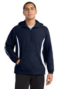 Sport-Tek Men's   Colorblock Raglan Anorak