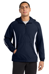 Sport-Tek Men's   Colorblock Raglan Anorak