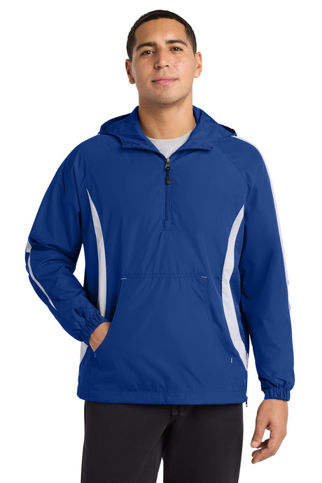 Sport-Tek Men's   Colorblock Raglan Anorak
