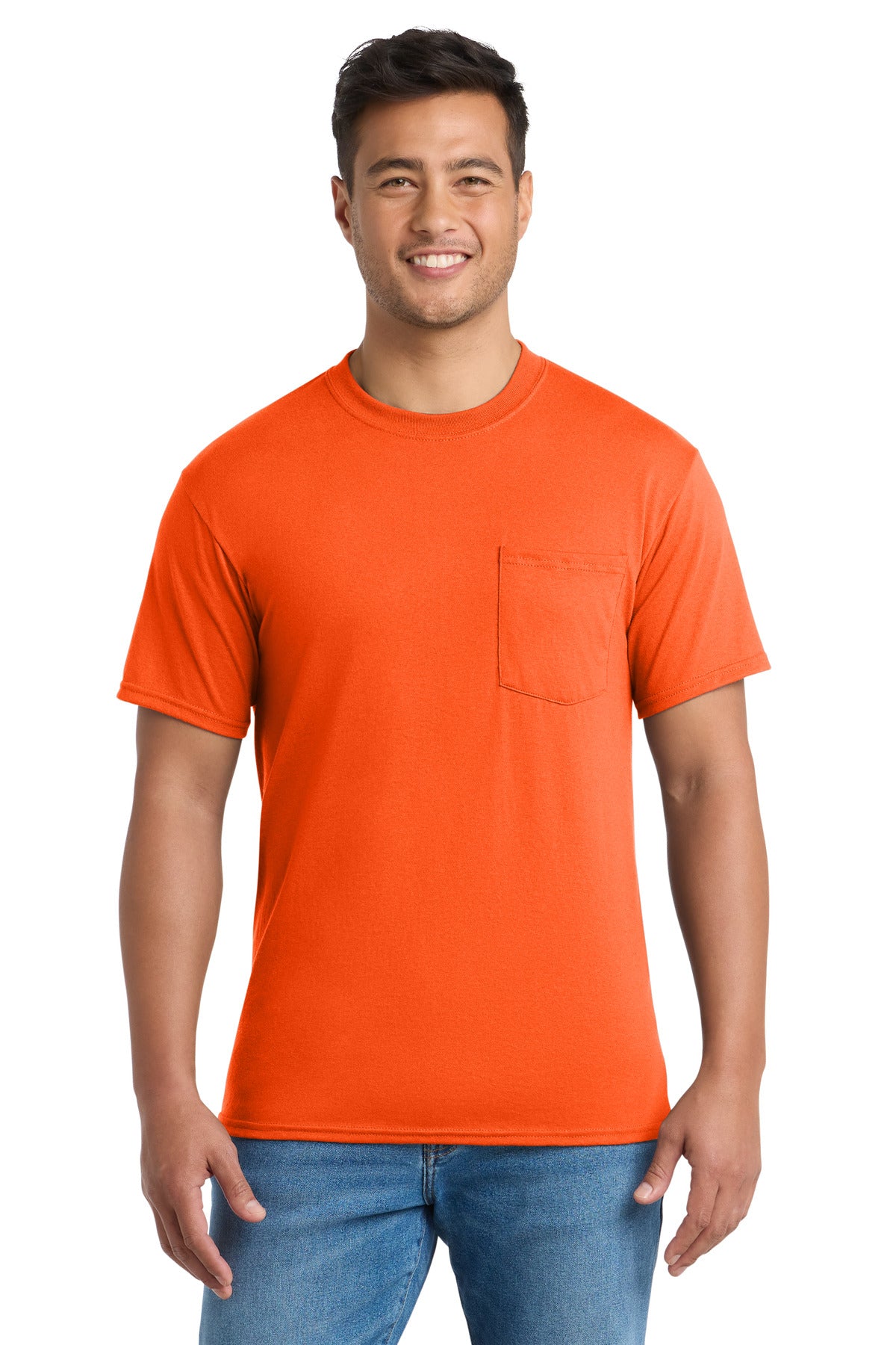 Port & Co Men's   Core Blend Pocket Tee