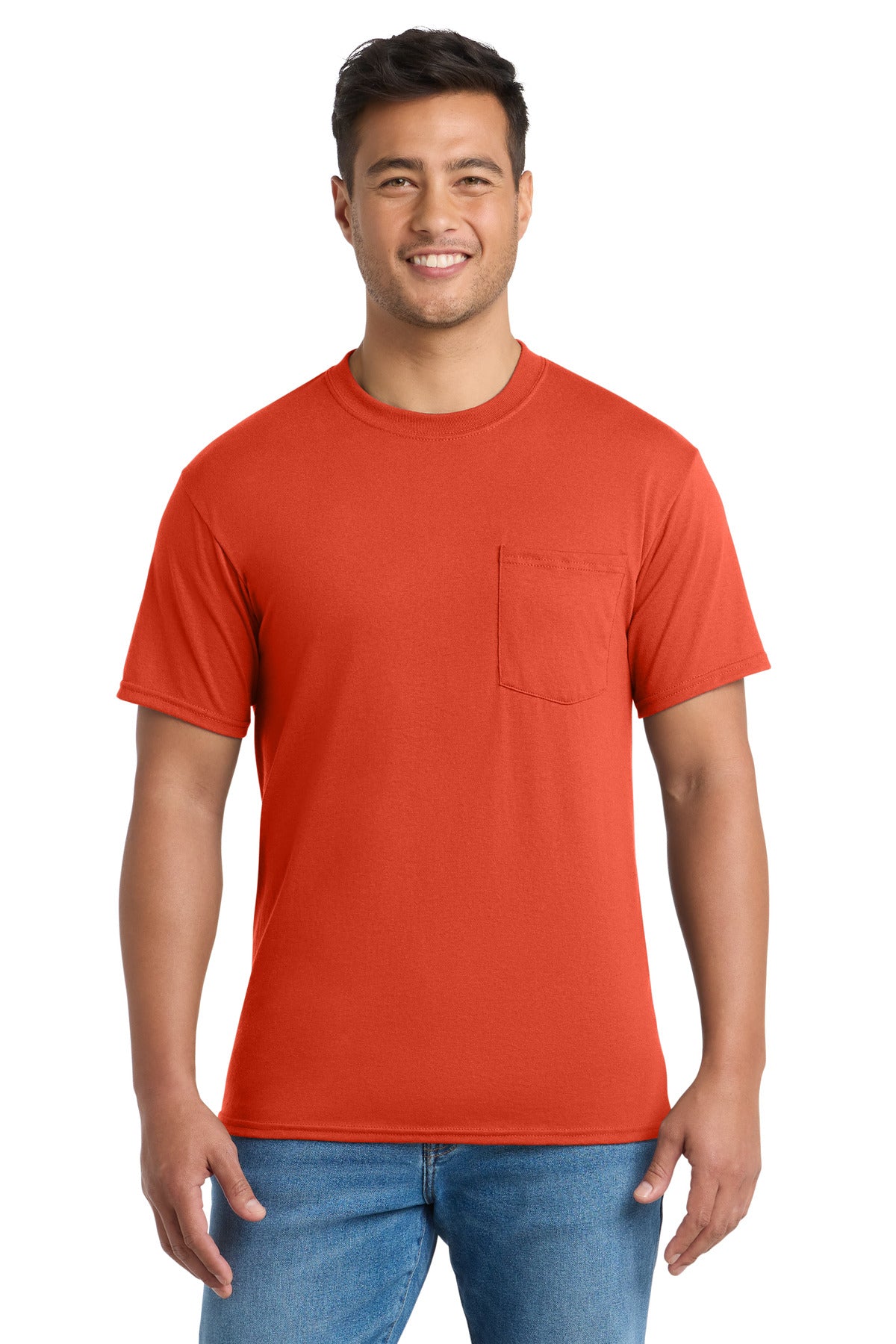 Port & Co Men's   Core Blend Pocket Tee