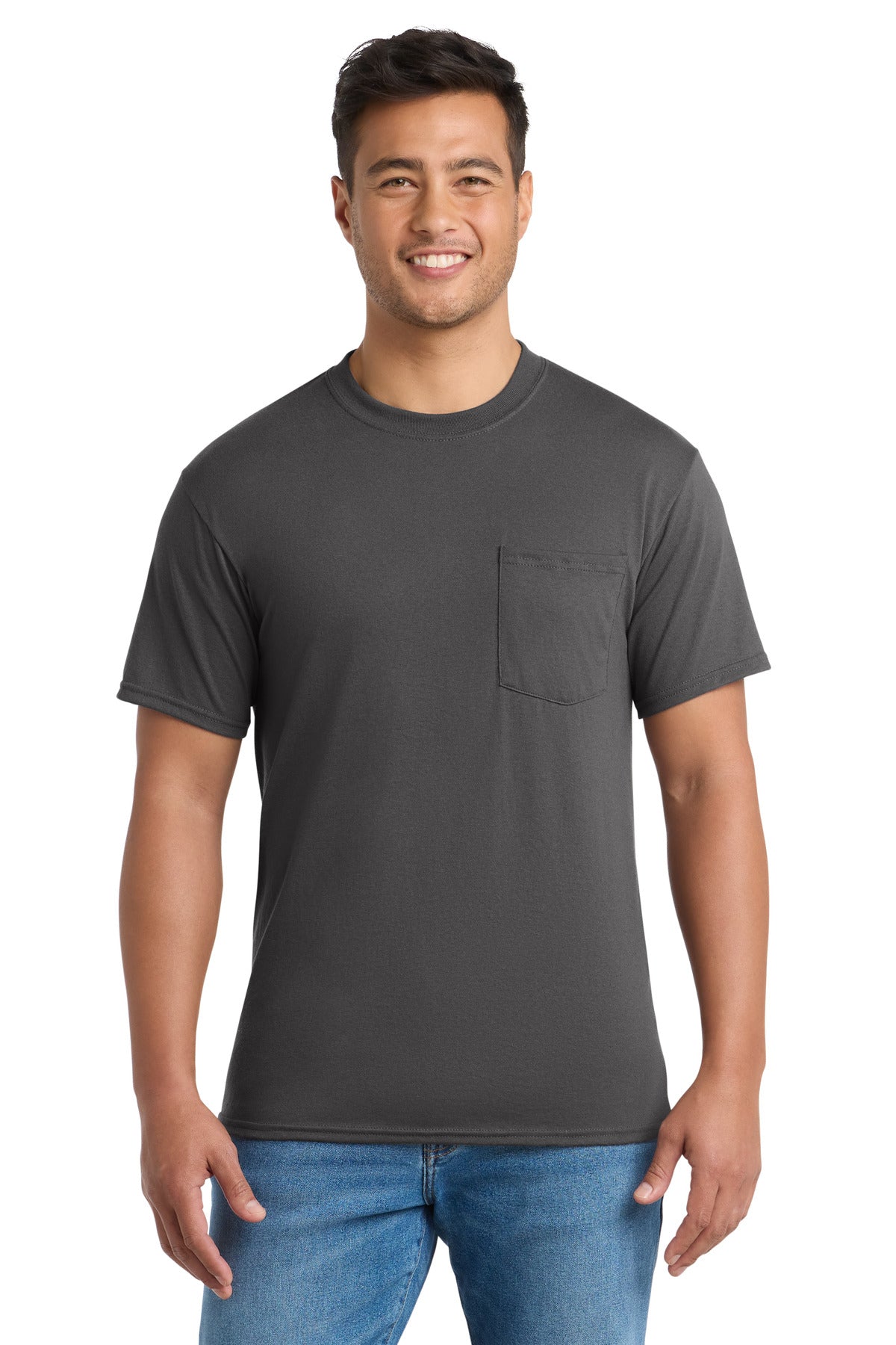 Port & Co Men's   Core Blend Pocket Tee