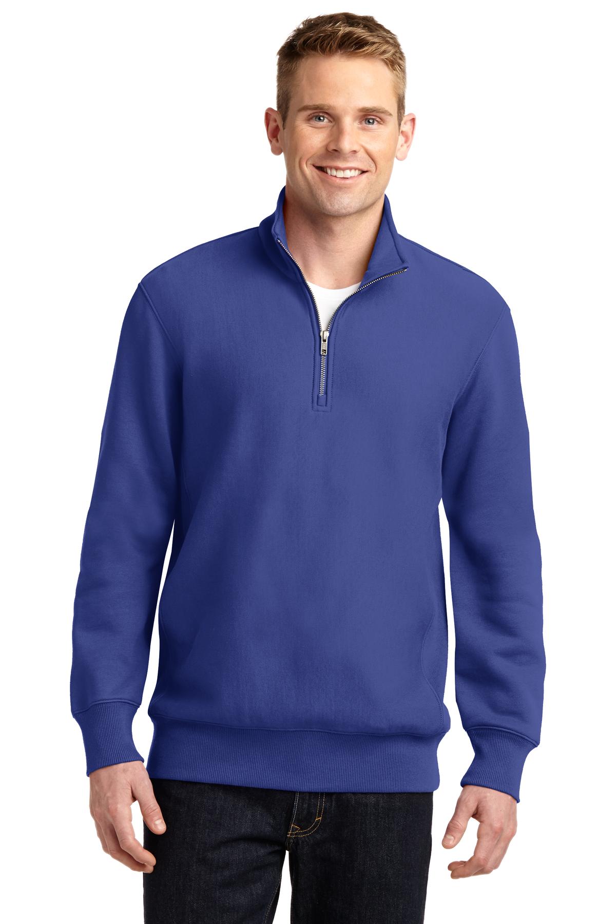 Sport-Tek Men's   Super Heavyweight 1/4-Zip Pullover Sweatshirt-1