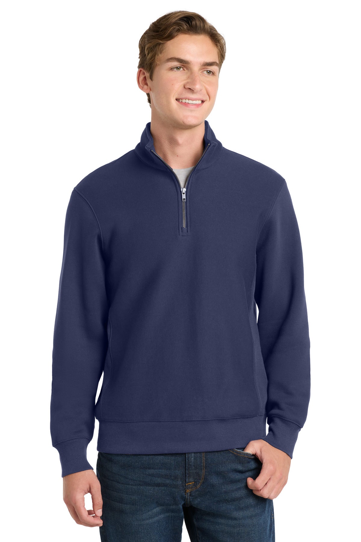Sport-Tek Men's   Super Heavyweight 1/4-Zip Pullover Sweatshirt