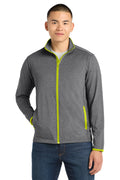 Sport-Tek Men's   Sport-Wick   Stretch Contrast Full-Zip Jacket
