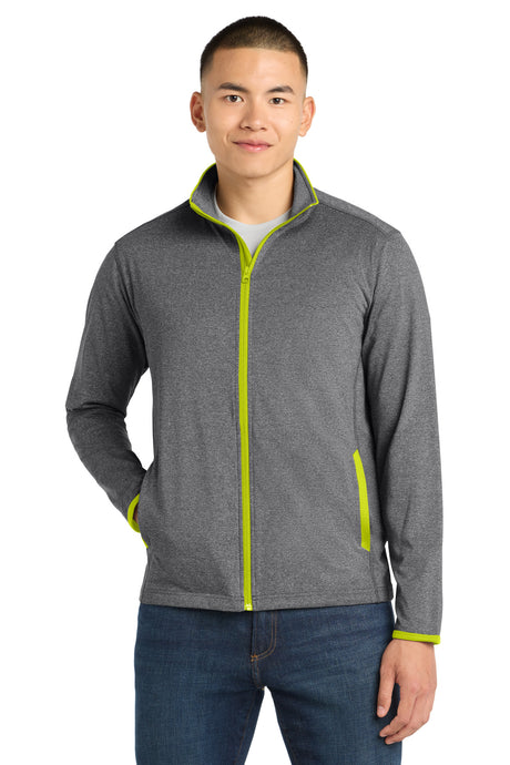 Sport-Tek Men's   Sport-Wick   Stretch Contrast Full-Zip Jacket